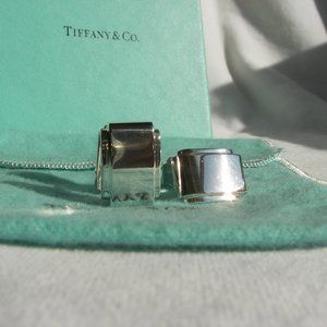 Tiffany & Co. Sterling Silver "Metropolis" Collection Cuff Links